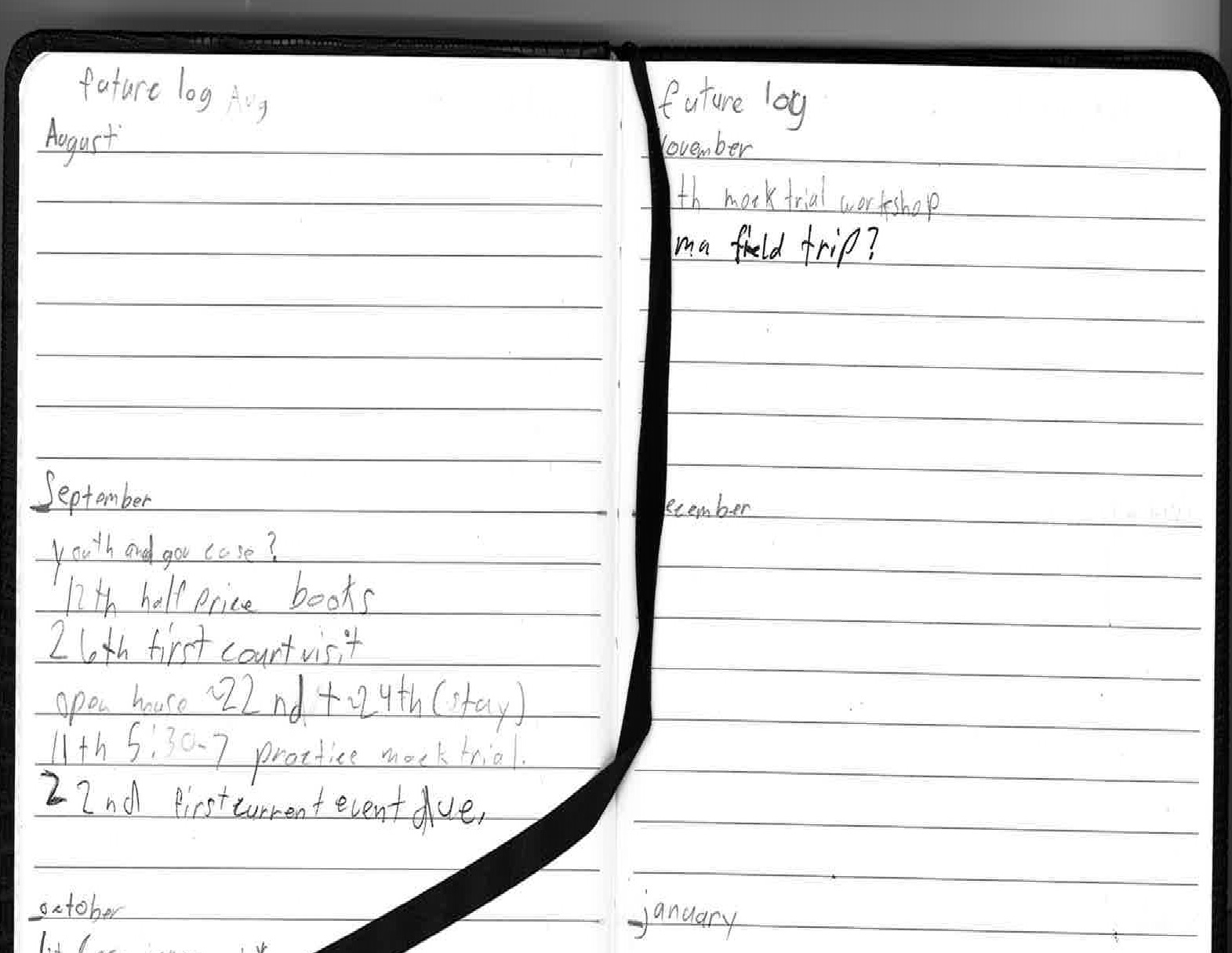 Bullet Journal Layouts | Law Magnet Coordinator's Corner